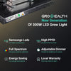 High Efficiency 300W LED Growth Light with SMART Full Spectrum & Samsung LEDs | Growealth G3000